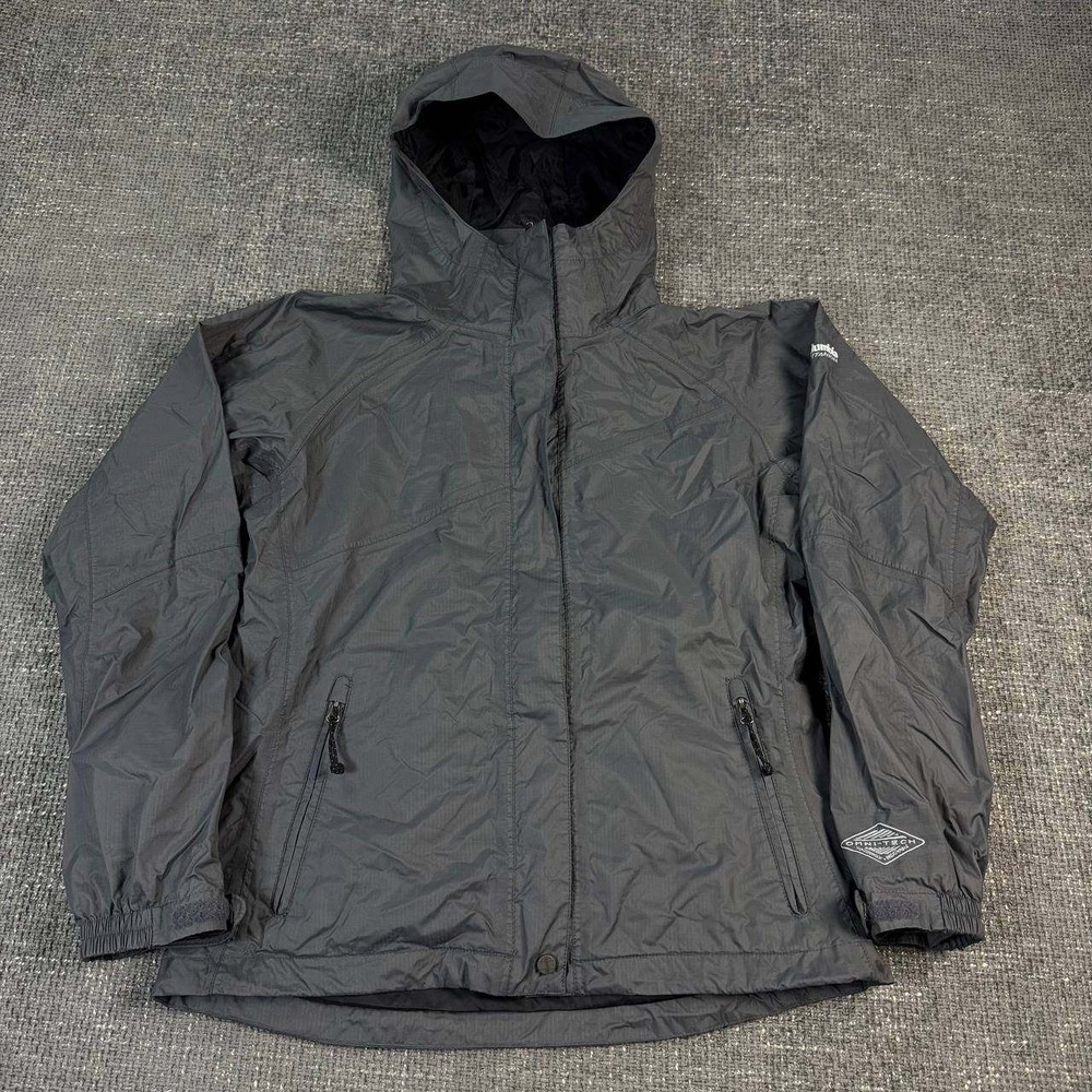 Columbia Titanium Omni-Tech Rain Jacket Women S Gray Waterproof Hooded Shell